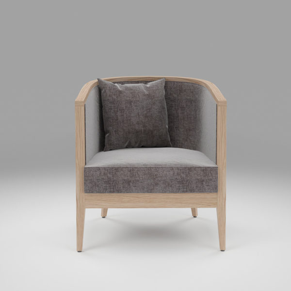 Verona Lounge chair in white oak